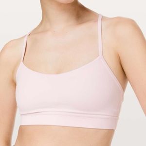 Lululemon Flow Y Yoga Bra in Blissful Pink Nulu